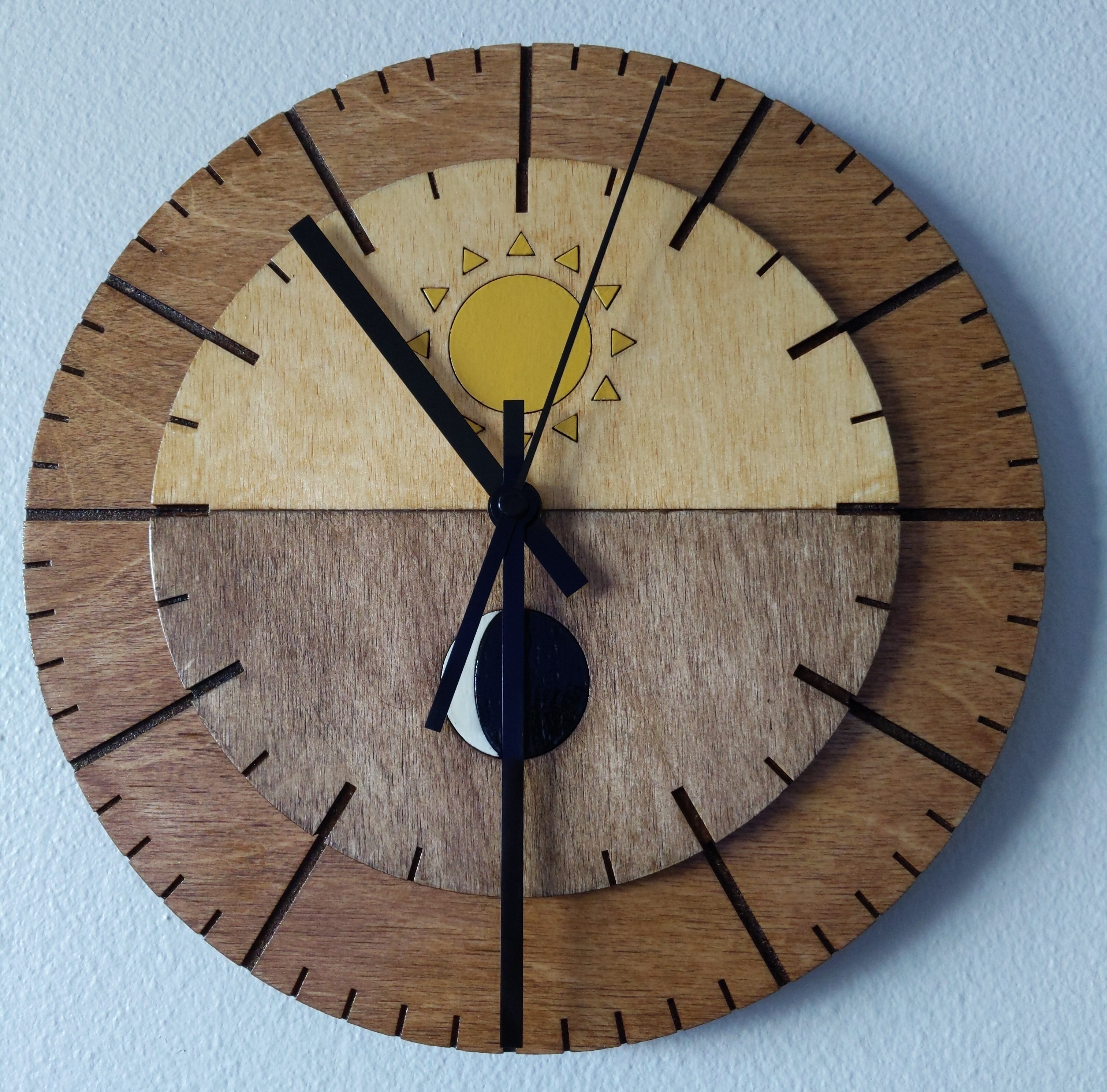 sun and moon clock